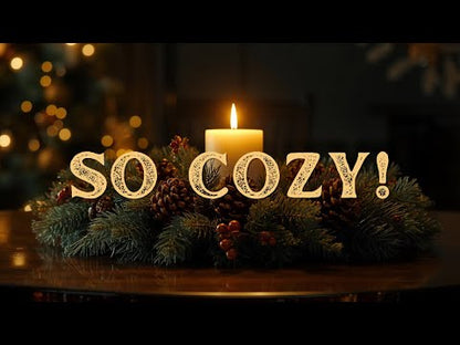 Christmas Candlestick Wreath Festive Greenery Candle Ring for Holiday Table & Mantel Décor YouTube Video