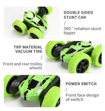Smart Design to enjoy time with the Double-Sided Remote Control Stunt Car