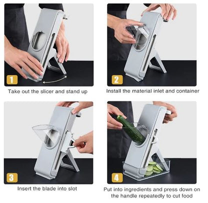 4 Simple Steps to use your vegetable cutter