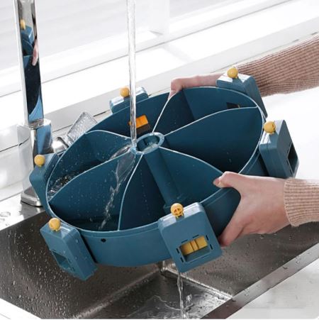 Grain Dispenser || Rotating Six Compartments Wall-Mounted - Easy to clean your wall-mounted grain dispenser