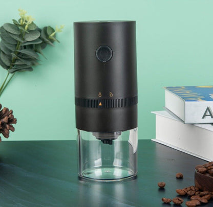 Electric Rechargeable Coffee Grinder - Black Coffee